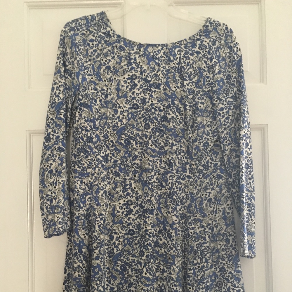 Old Navy Blue Patterned Dress